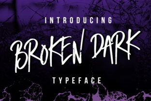 Broken Dark Font: A Bold Script for Editorial Expression