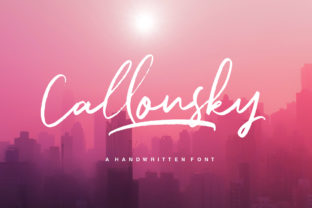 Callonsky Font: A Handwritten Typeface That Feels Like a Personal Signature