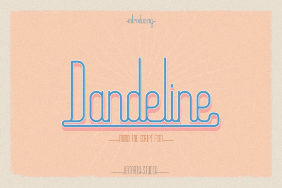 Dandeline Font: A Handwritten Typeface for Editorial Elegance