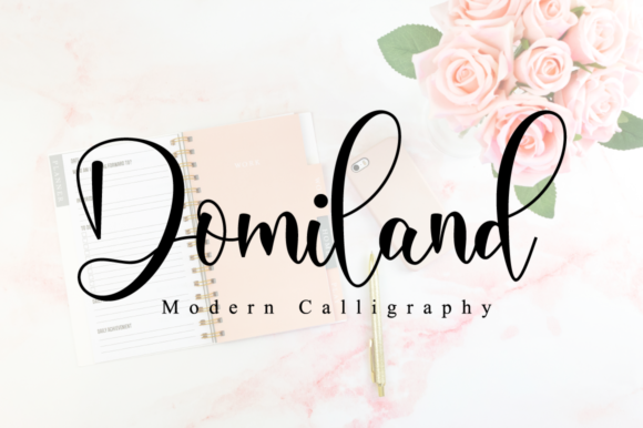 Domiland: A Beautiful Script Typeface for Modern Branding