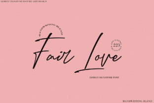 Fair Love: A Script Font That Makes Your Campaign Shine