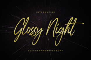 Glossy Night: A Premium Script Font for Modern Web Design
