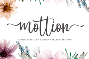 Mottion: A Handwritten Typeface for Modern Web Design