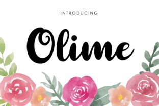 Olime: A Script Font with Personality for Creative Projects