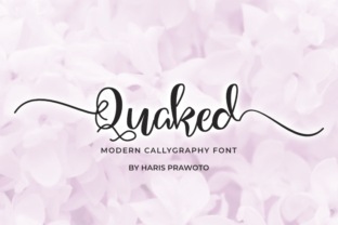 Quaked: A Modern Script Font for Editorial Elegance