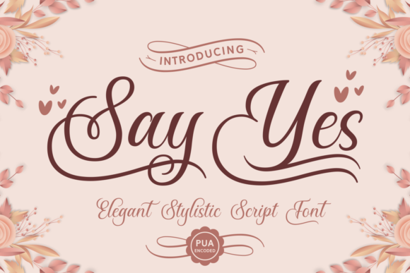 Say Yes: A Script Font for Editorial Design